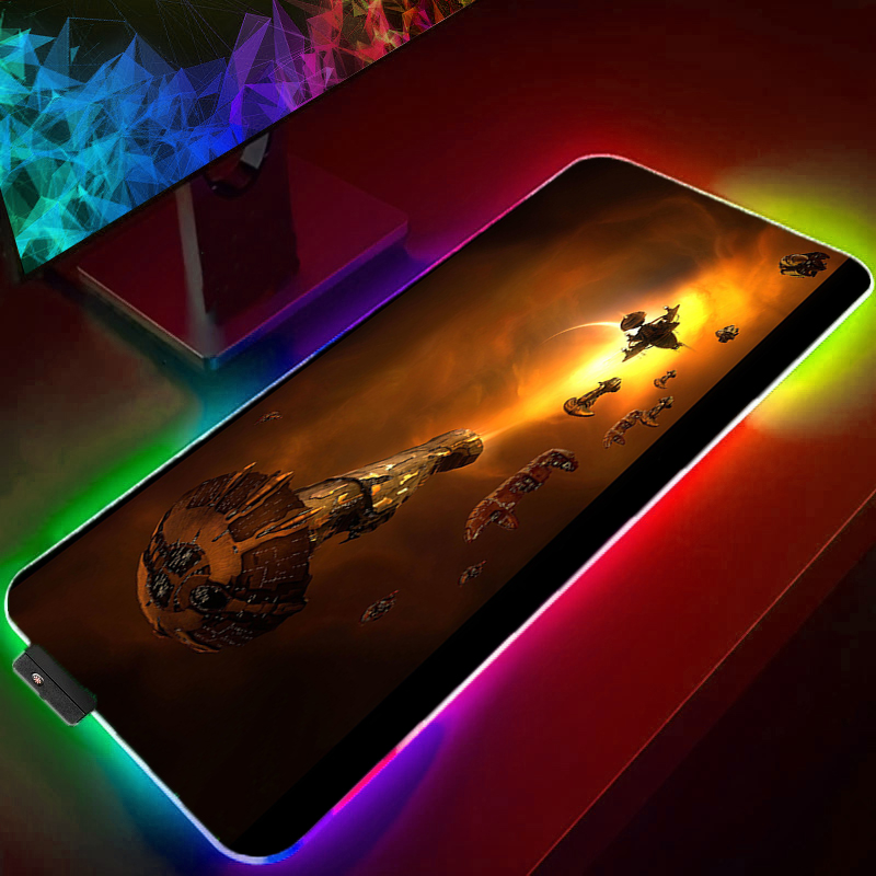 Gaming Accessories Online - لوحة ماوس RGB كبيرة الحجم للألعاب،