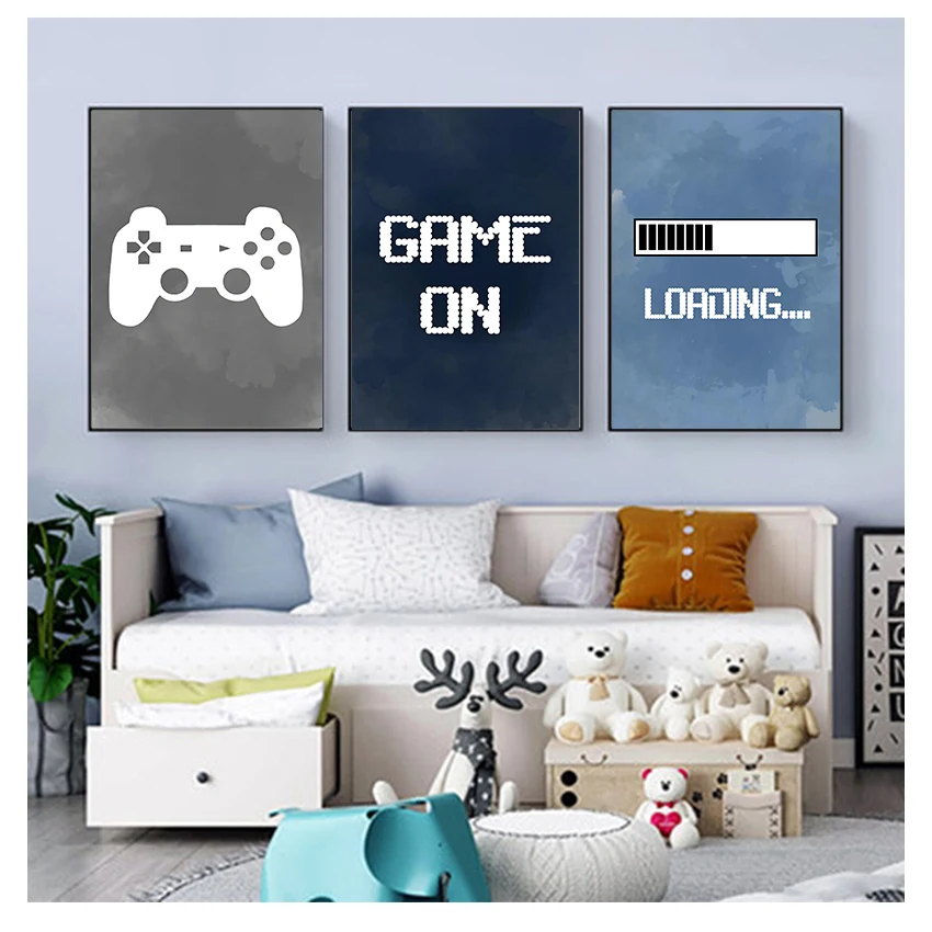 Gaming Accessories Bedroom - ديكور جداري لغرفة الأطفال، ملصقات حفلات