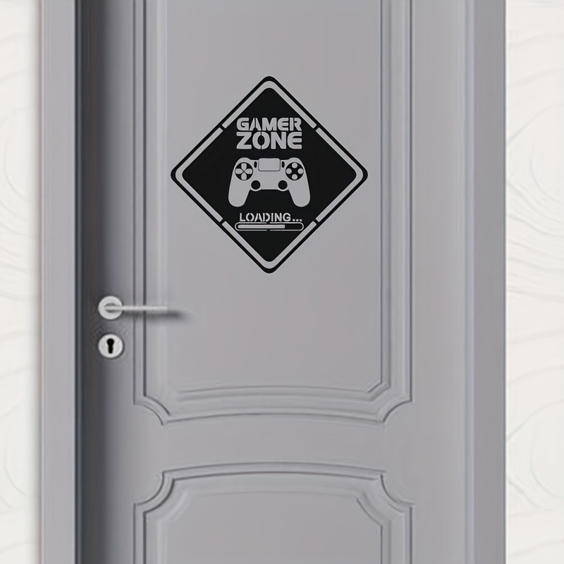 Gaming Accessories Bedroom - ملصق باب لمنطقة اللاعبين ، ملصق