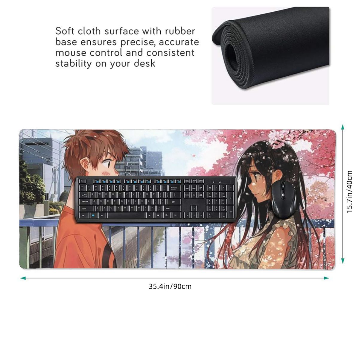 لوحة ماوس كبيرة بتصميم أنمي رن - مراجعة Gaming Accessories Rent وسعره