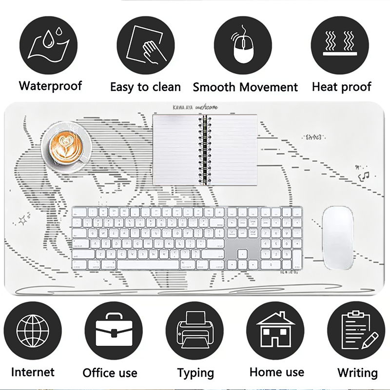 لوحة ماوس جلدية كبيرة بتصميم أ - مراجعة Gaming Accessories For Setup وسعره