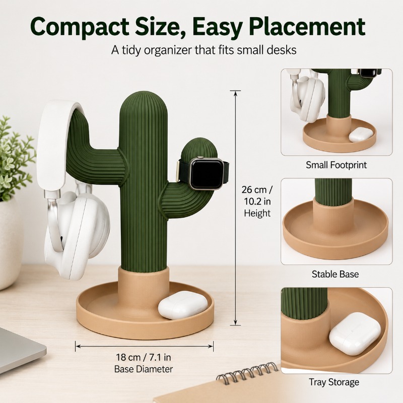 حامل سماعات رأس بتصميم صبار بس - مراجعة Gaming Accessories For Setup وسعره